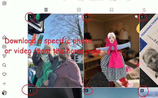 Instagram Media Saver :: Download photos, videos, carousels, stories, and highlights from Instagram using your authorised browser session.