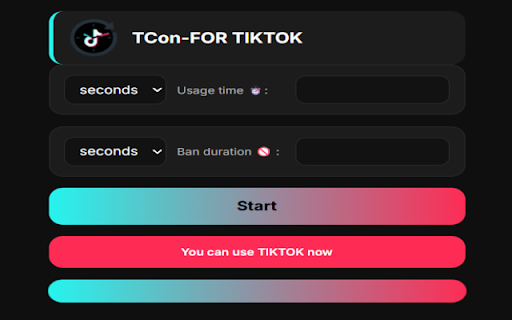TCon – TikTok Time Controller | Limit Usage & Stay Focused :: Control your TikTok usage and stay focused