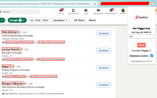 LinkPull :: Select multiple links by holding a key.