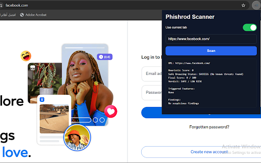 Phishrod Scanner :: Phishing URL scanner with 15 heuristic checks and Google Safe Browsing.