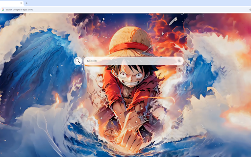 Monkey D. Luffy Live Wallpaper :: Luffy strikes the water with power, splitting it in two with his incredible strength.