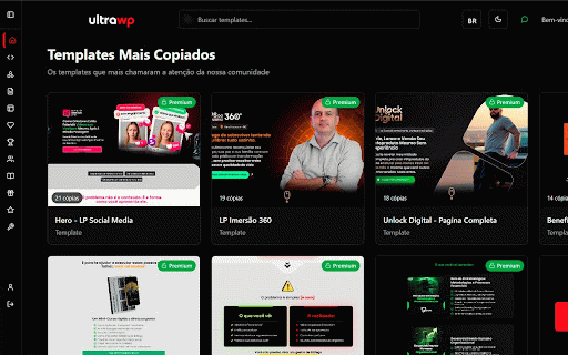 UltraWP Templates :: Acesse o UltraWP em uma sidebar mobile no Chrome