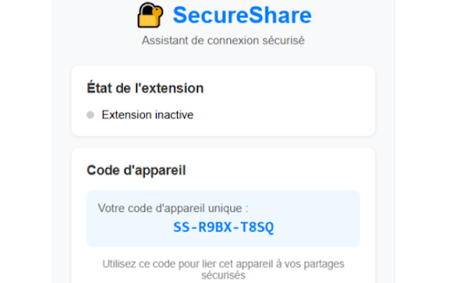 SecureShare - Secure Authentication Assistant :: Assistant de connexion sécurisé permettant le partage temporaire d'accès, sans jamais révéler les identifiants.