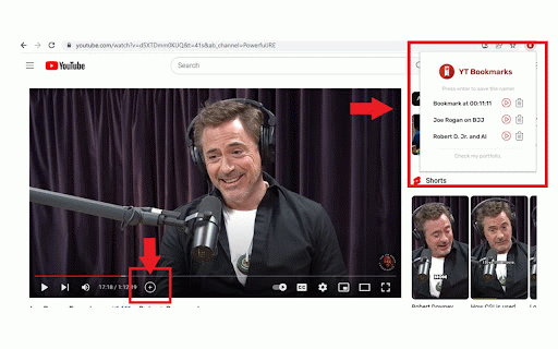 YT Bookmarks :: Your best friend when comes to watch long videos.