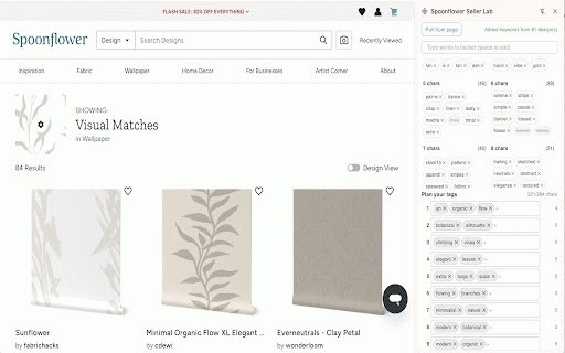 Spoonflower Seller Lab: SEO Keyword Helper :: Find better SEO keywords & tags for your Spoonflower listings, faster.
