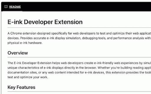 E-ink Simulator Extension :: Chrome extension for web developers to test and optimize applications for e-ink devices