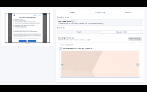 Whitelabel Record Extension :: Record scripts for Dsbackend webpages