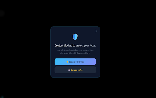 Unscroll: Block Infinite Feed Scrolling :: Stop mindless scrolling on X, Facebook, Instagram, LinkedIn & YouTube Shorts. Stay focused and reclaim your time.