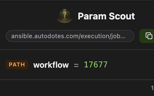 Param Scout :: Surfaces path IDs and query parameters from any URL in a non-invasive badge, popup, and in-page overlay.