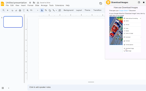 Download Images for Google Slides™ :: Incorporates a 'Download Image' feature into the context menu of Google Slides™.