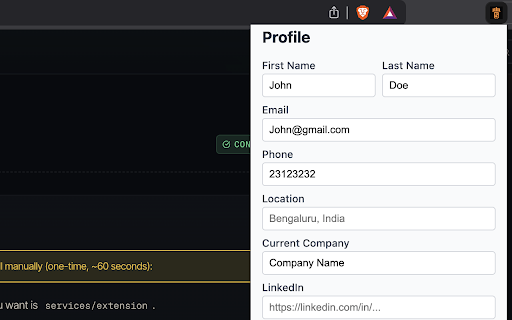 jobHigh5 Auto-Fill :: Auto-fills application forms across multiple job boards.