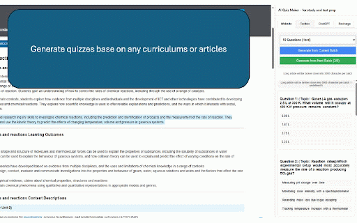 AI Quiz Maker - for study and test prep :: AI turns web content, pdf or text into summary or quizzes to help you to ace in any test or exam!
