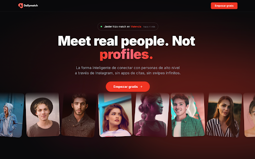 Dailymatch :: Connect your Instagram session to Dailymatch seamlessly — no password required.