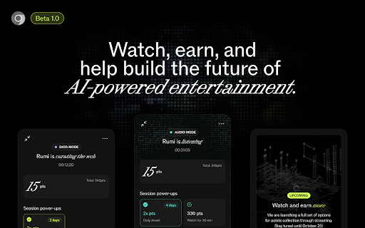 Rumi: Join the Watch Network :: Run in-browser AI using your GPU to validate media watched.