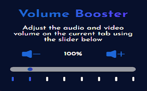 Volume Booster :: Boost the volume of audio in your browser beyond the default limit. Enhance your multimedia experience with this simple extension.