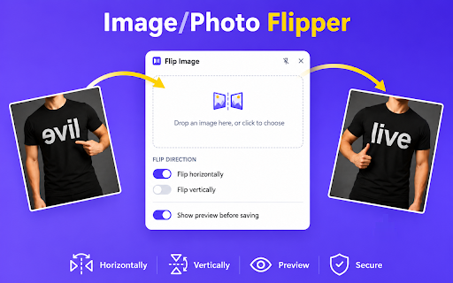 Flip Image :: Just flip image, mirror image, and flip photo securely and privately with this simple, handy image flipper.