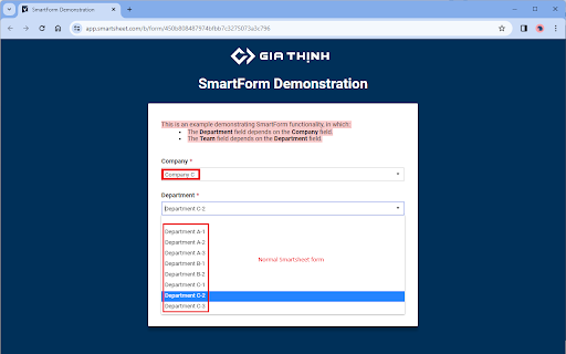 WeGRID SmartForm Extension :: Empower Smartsheet forms with WeGRID SmartForm Extension. Support target dropdown filtering when changing a parent source dropdown