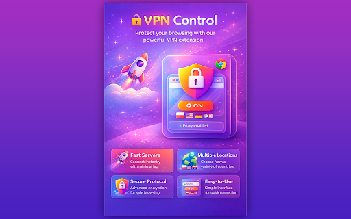 Free VPN | Fast Secure VPN - VPN Control :: Free Fast and secure VPN extension for Chrome with multiple locations and a protected protocol.