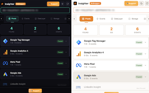 Insighter Debugger - GTM, GA4, Meta Pixel, Google Ads & TikTok :: Debug GTM, GA4, Google Ads, Meta & TikTok pixels. DataLayer viewer, consent mode checker, cookie manager + 200+ tech detection.