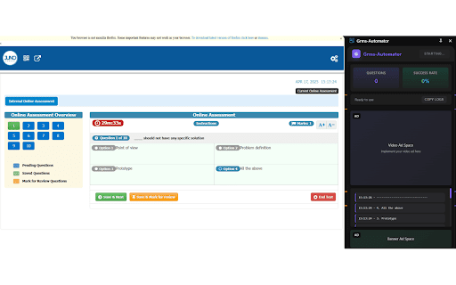 Grms-Automator :: AI-powered quiz automation assistant that helps you complete quizzes efficiently and accurately using advanced machine learning.
