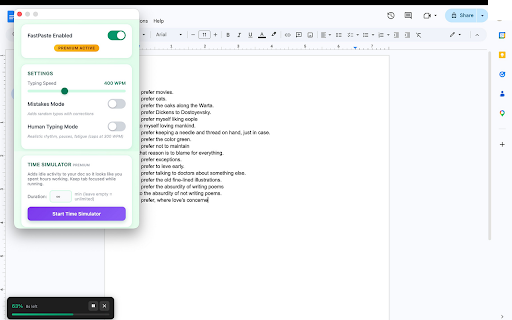 FastPaste - Undetectable Copy Paste :: Paste instantly without copy-paste detection. Types at 400 WPM - looks like paste, feels like paste, undetectable.