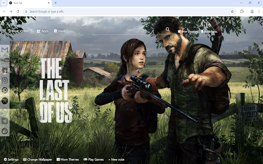 The Last of Us Wallpaper :: The Last of Us wallpaper turn new tab to HD The Last of Us background. Custom The Last of Us wallpaper theme for fans.