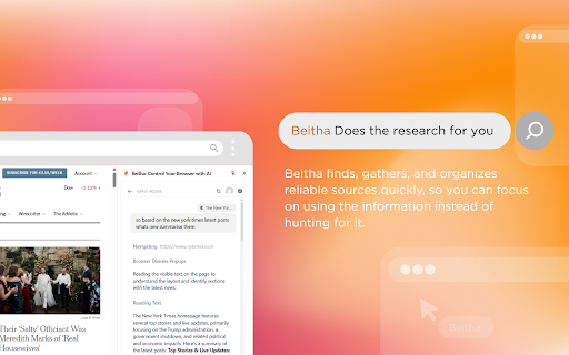 Beitha: Control Your Browser with AI :: Beitha is an AI-powered browser extension that takes control of your browser to help you work smarter and faster. Control your…