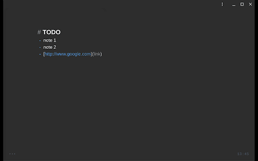 One Pager :: Quickly jot down notes on a single page new tab with markdown support.