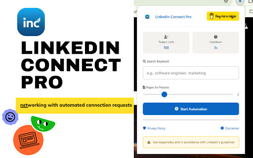 LinkedIn Connect Pro :: Automate LinkedIn connection requests efficiently and professionally