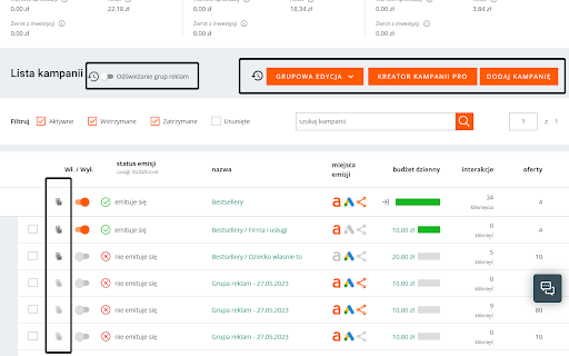 Panel Pro dla Allegro Ads :: Rozszerzenie możliwości standardowego panelu Allegro Ads dla agencji reklamowych oraz sprzedawcow Allegro