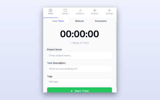 Punchd Time Tracker :: Professional time tracking with offline support, analytics, and Jira integration