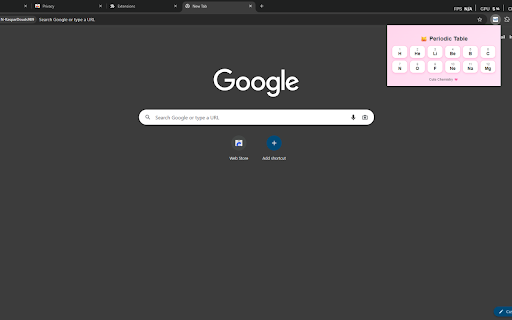 Cute Pink Cat Periodic Table :: View a simplified periodic table in a cute pink cat themed popup.