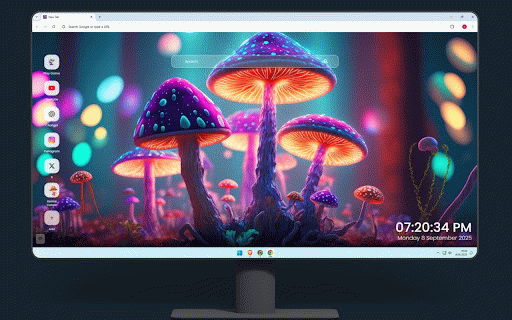 Magic Forest Shrooms Wallpaper :: Enchanted forest scenes with glowing magical mushrooms and mystical woodland atmospheres.