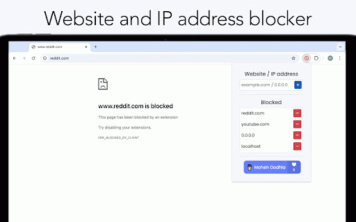 Website and IP address blocker :: Block Websites and IP address.