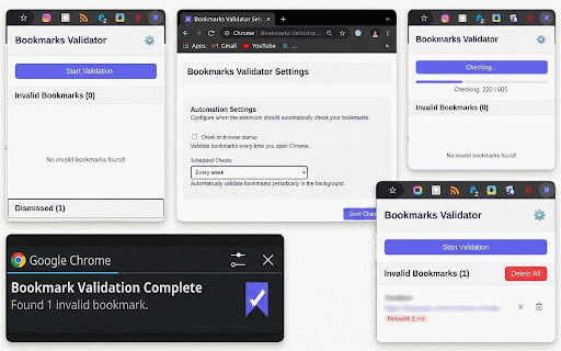 Bookmarks Validator :: Find and remove broken or unavailable bookmarks.