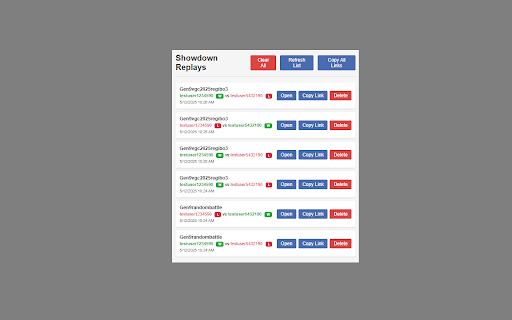 Pokemon Showdown Replay Saver :: Automatically saves Pokemon Showdown replay links