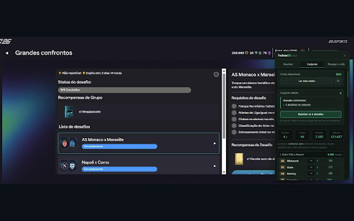 FechouGG :: Resolve Squad Building Challenges no Web App do EA SPORTS FC. O calculo roda no seu navegador.