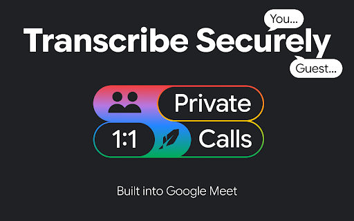 Google Meet Transcript :: Use Google Meet Transcript for secure AI meeting transcription for private calls, therapy session notes, transcribe meeting