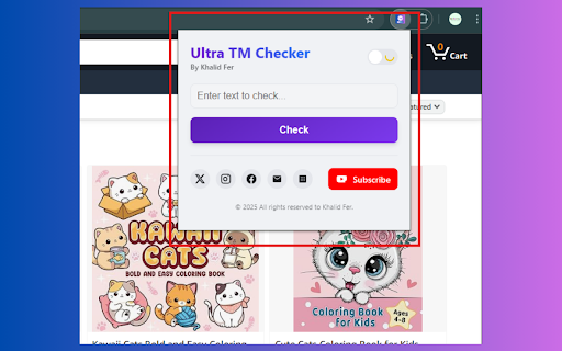 Ultra TM Checker :: Performs a copyright check on selected text using the USPTO website.