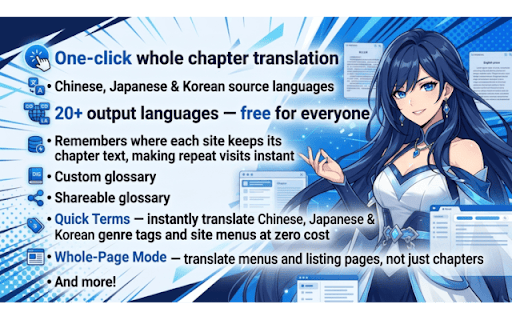 Novel Translate: AI Web & PDF Translator :: One-click AI translation for Chinese, Japanese & Korean web novels and PDFs — read them in 25+ languages.