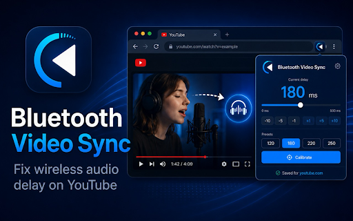 Bluetooth Video Sync :: Delay HTML5 video frames to match Bluetooth headphone latency.