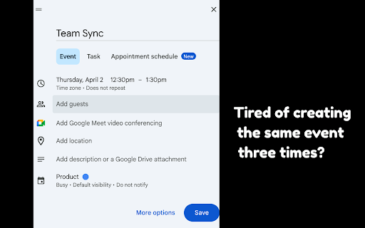 MultiCal – Add Events to Multiple Google Calendars :: Add one event to multiple Google Calendars instantly. Stop duplicating events.