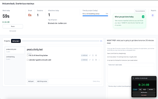 Daywinner bot :: block distracting sites during daywinner bot usage