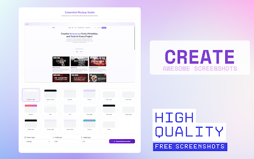 Smart Screenshots Studio :: Capture beautiful screenshots with browser mockups. Add professional browser frames to your screenshots instantly.