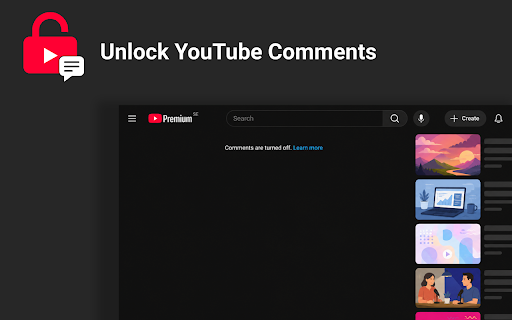 Unlock YouTube Comments :: Read and post comments on YouTube videos where comments are disabled.