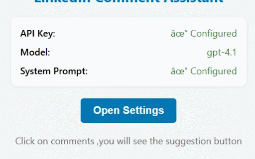 LinkedIn Comment Assistant :: Generate context-aware comments for LinkedIn posts using OpenAI