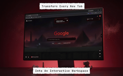 DinoDash - Interactive New Tab & Enhanced Dino Game :: Transform your new tab with productivity widgets, smart history, favorite links, themes, and an enhanced Dino game.