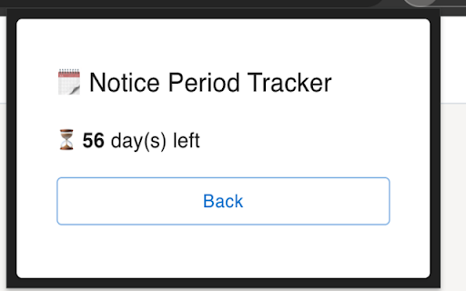 Notice Period Tracker :: Track your notice period countdown!