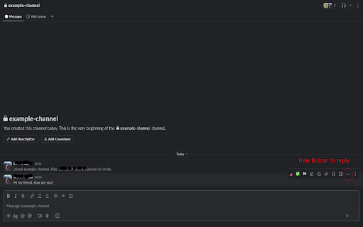 Reply Slack Fix :: Inyecta botón de reply personalizado en Slack
