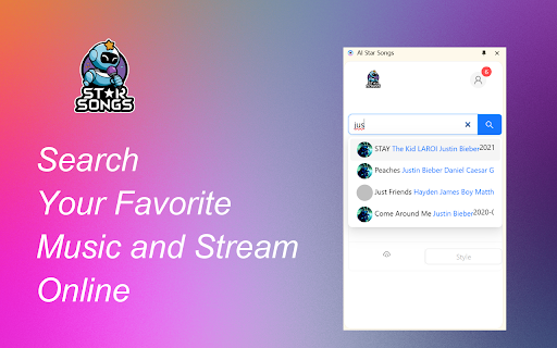 AI Star Songs :: A helpful tool for generating songs Lyrics by your favorite artists and sync to Suno